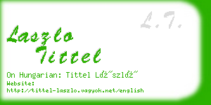 laszlo tittel business card